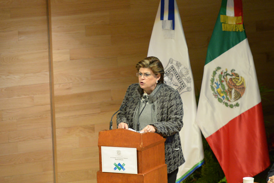 Laura Elena Martínez Márquez presentó la plataforma de consulta para el Plan de Trabajo 2017-2021